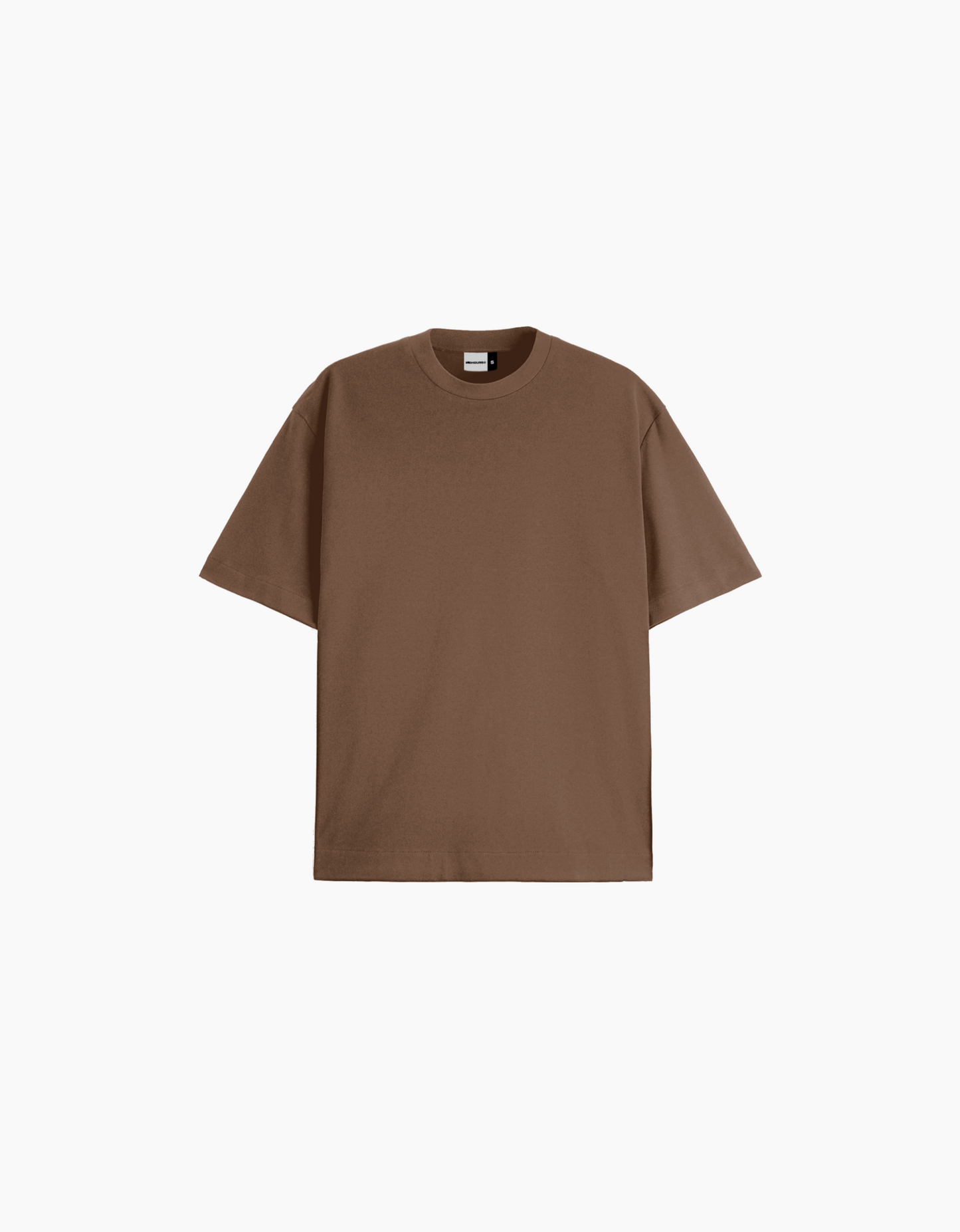 BROWN BASIC OVERSIZED FIT T-SHIRT