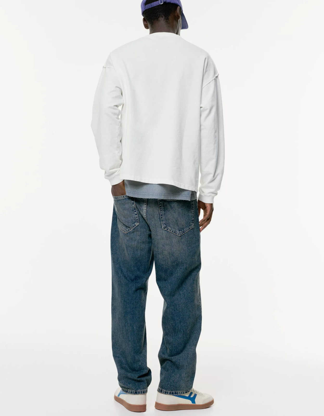 RUSTED BLUE STRAIGHT FIT JEANS