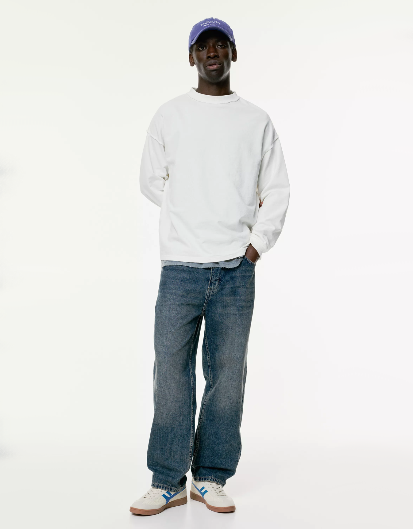 RUSTED BLUE STRAIGHT FIT JEANS