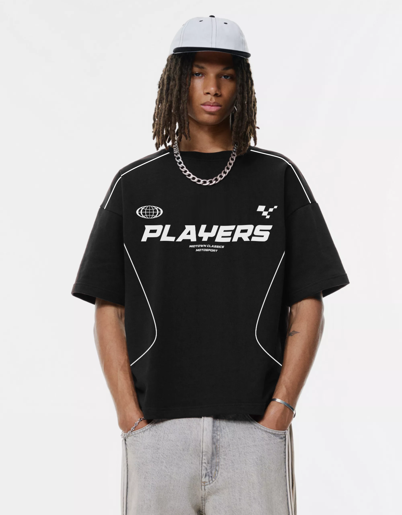 MOTOSPORT OVERSIZED FIT T-SHIRT – MIDHOURS®