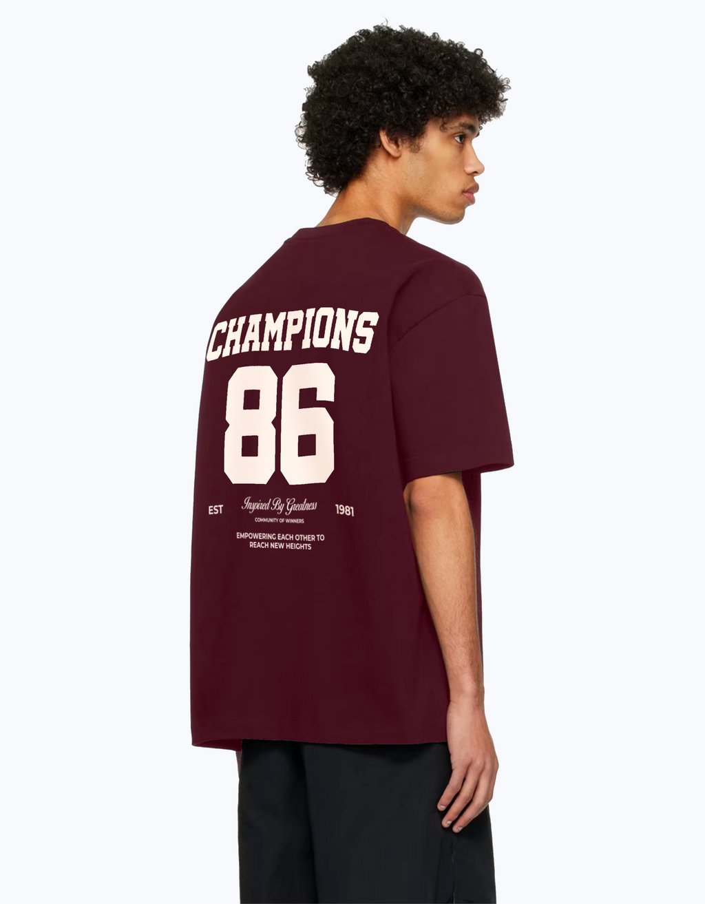 CHAMPIONS OVERSIZED FIT POLO T-SHIRT