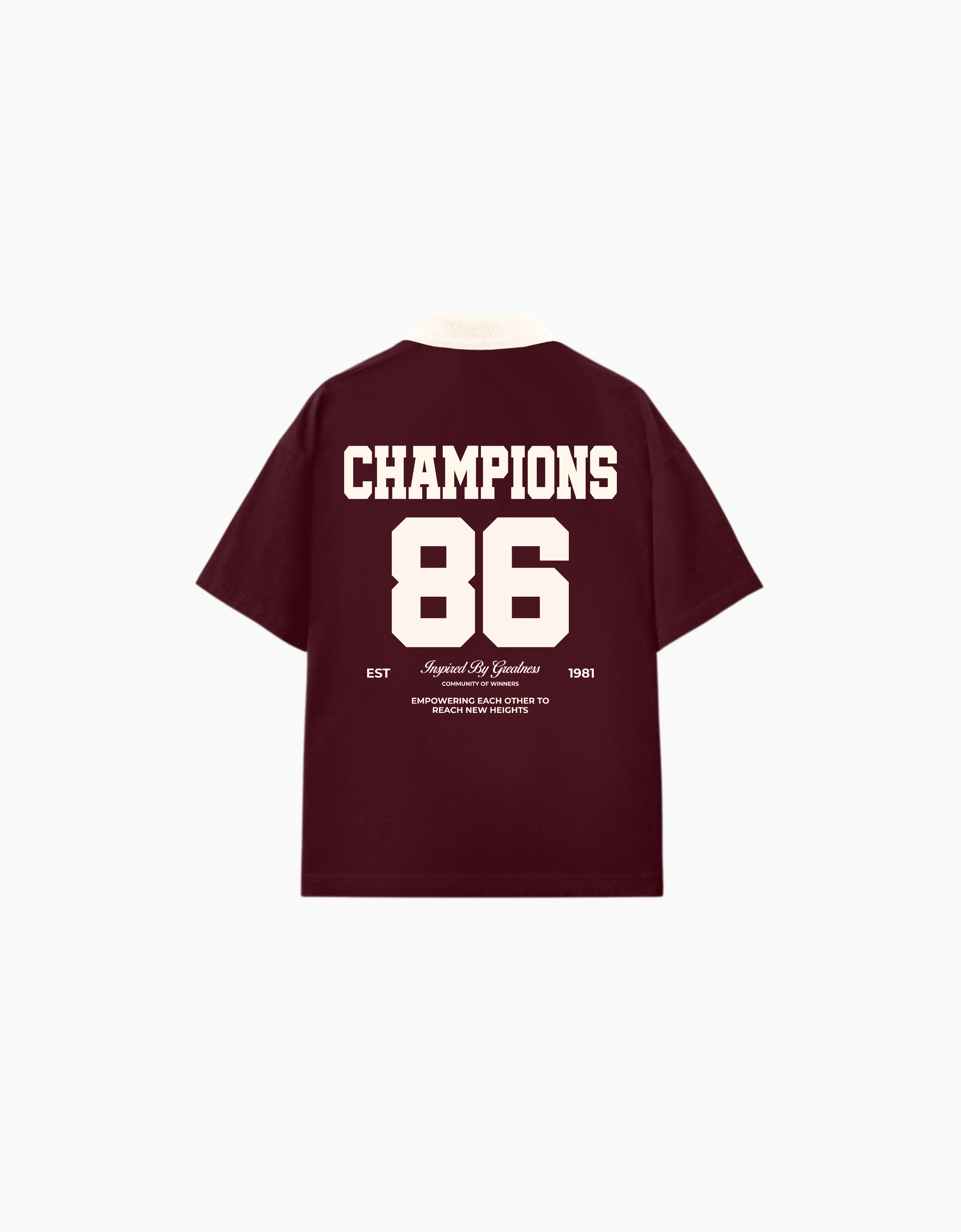 CHAMPIONS OVERSIZED FIT POLO T-SHIRT