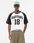 RAPTORS OVERSIZED FIT RAGLAN T-SHIRT