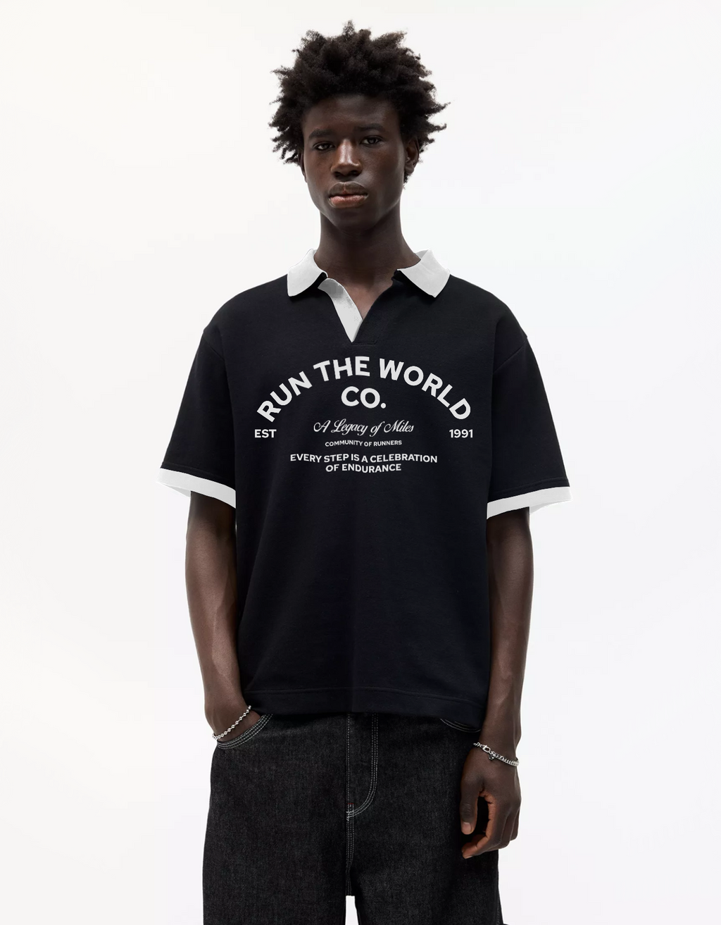 LEGACY OVERSIZED FIT POLO T-SHIRT