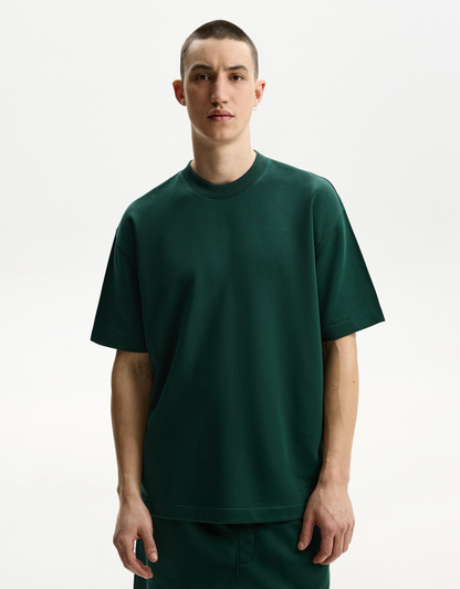 DARK GREEN BASIC OVERSIZED FIT T-SHIRT