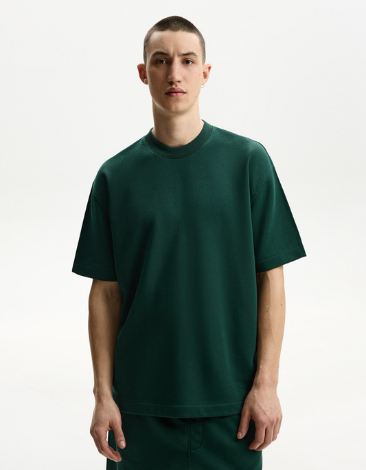 DARK GREEN BASIC OVERSIZED FIT T-SHIRT