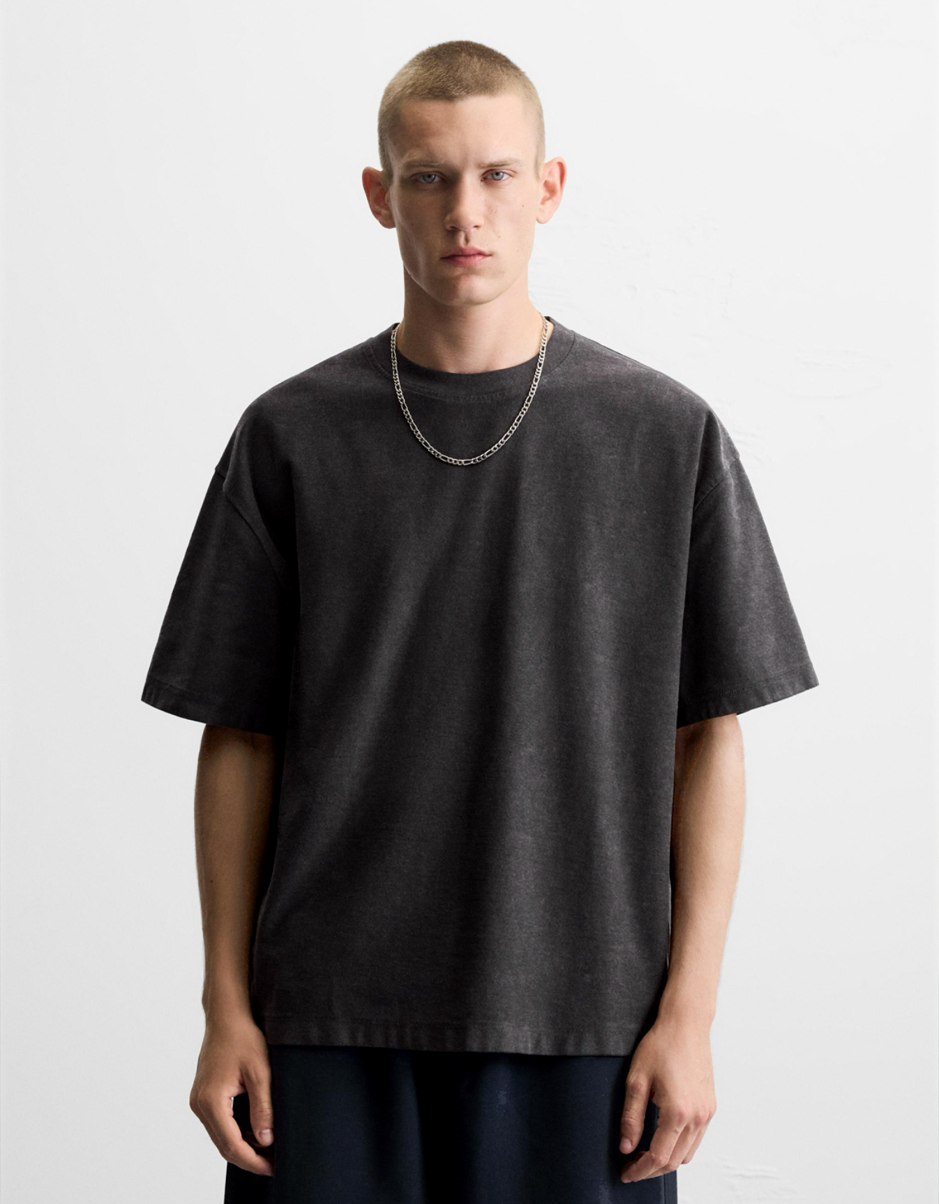 WASHED BASIC OVERSIZED FIT T-SHIRT