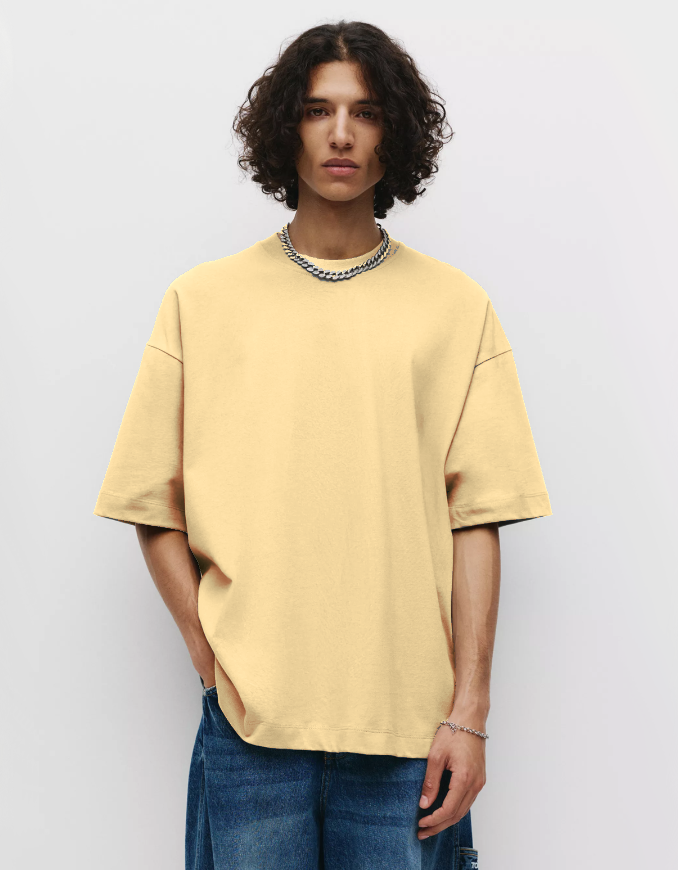 PEACH BASIC OVERSIZED FIT T-SHIRT