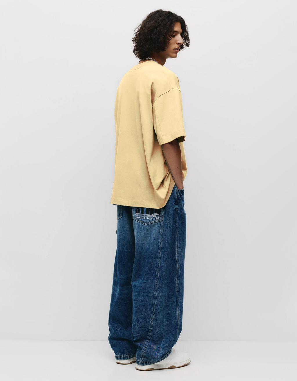 PEACH BASIC OVERSIZED FIT T-SHIRT
