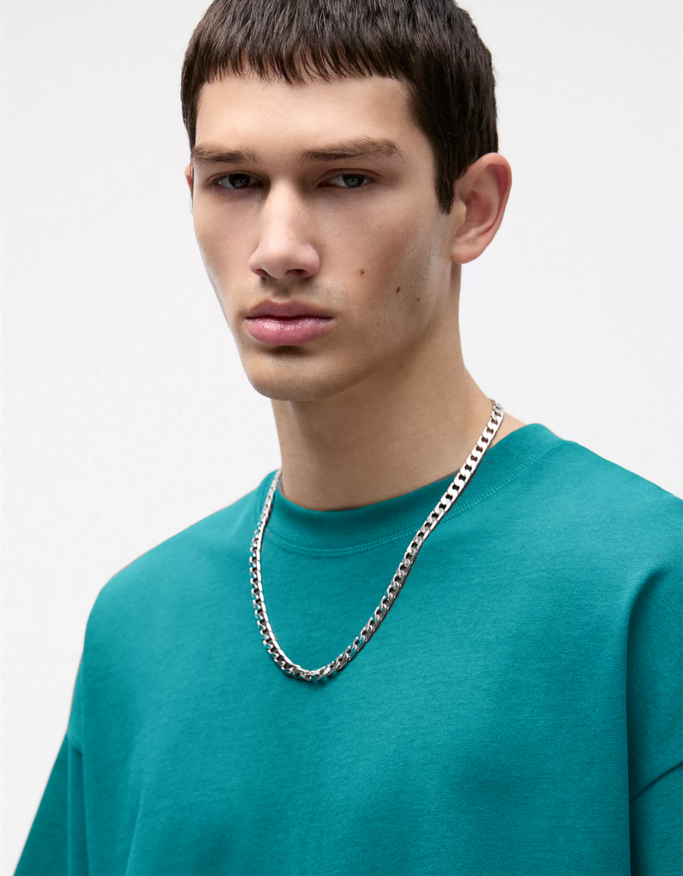 TEAL BASIC OVERSIZED FIT T-SHIRT