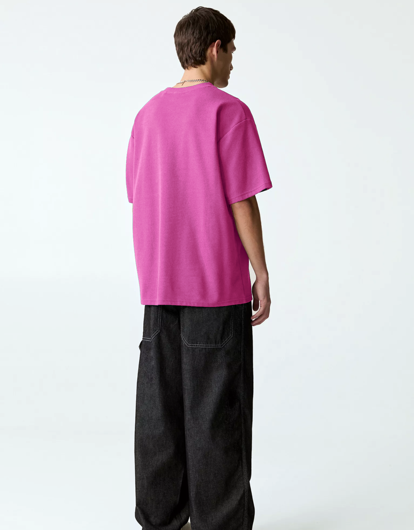 PINK BASIC OVERSIZED FIT T-SHIRT