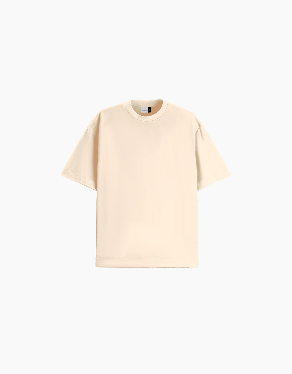 CREAM BASIC OVERSIZED FIT T-SHIRT