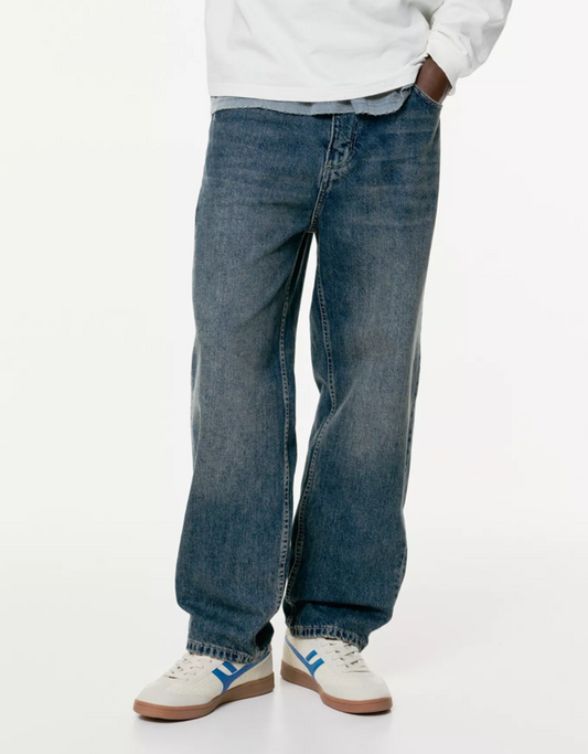 RUSTED BLUE STRAIGHT FIT JEANS