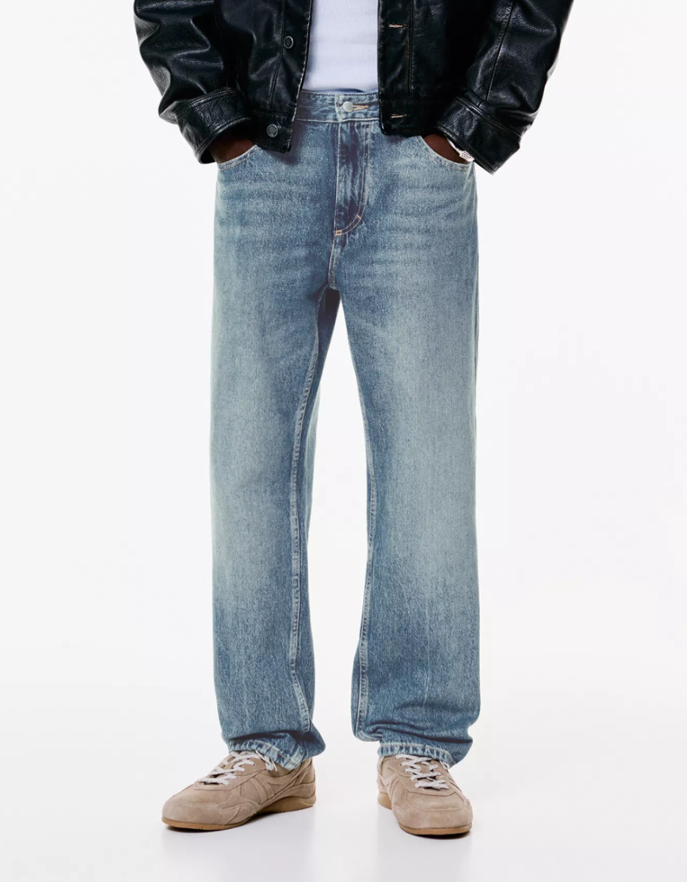 SKY BLUE STRAIGHT FIT JEANS