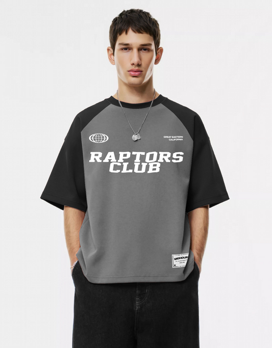 RAPTORS CLUB OVERSIZED FIT RAGLAN T-SHIRT