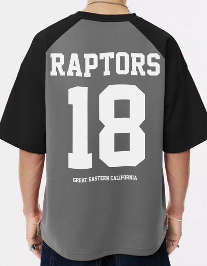RAPTORS CLUB OVERSIZED FIT RAGLAN T-SHIRT
