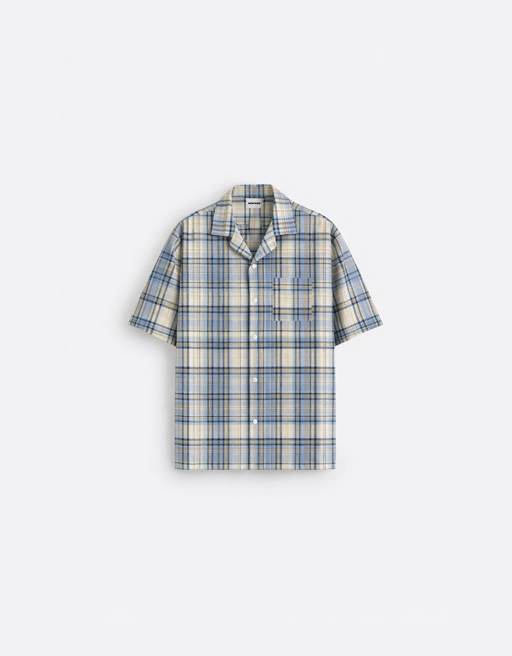 BLUE FLANNEL RELAXED FIT SHIRT