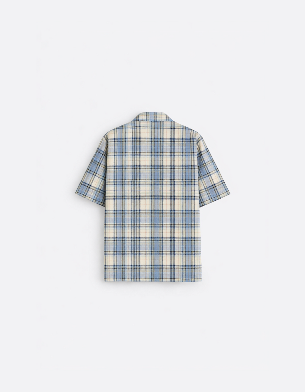 BLUE FLANNEL RELAXED FIT SHIRT