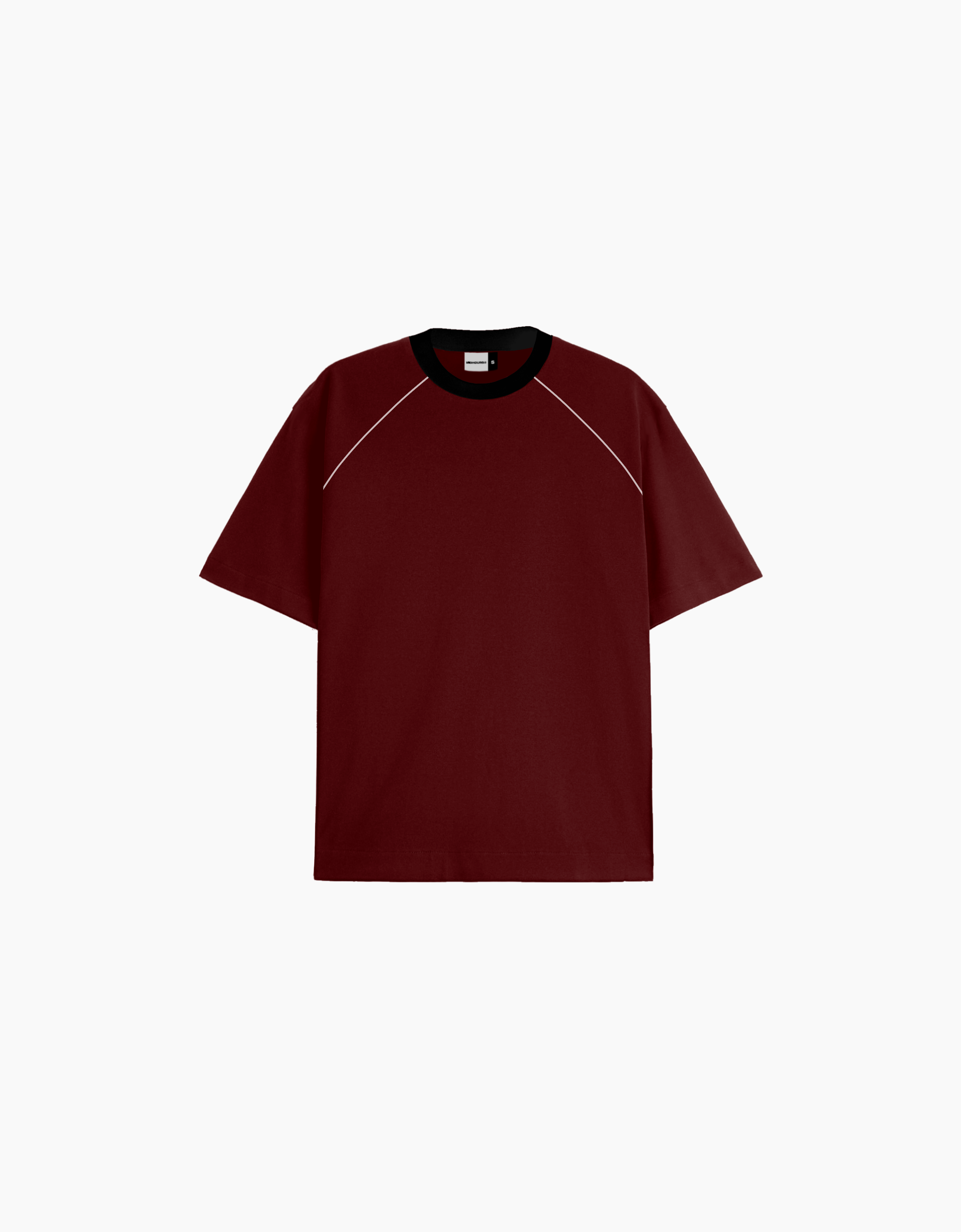 RAGLAN MAROON OVERSIZED FIT T-SHIRT