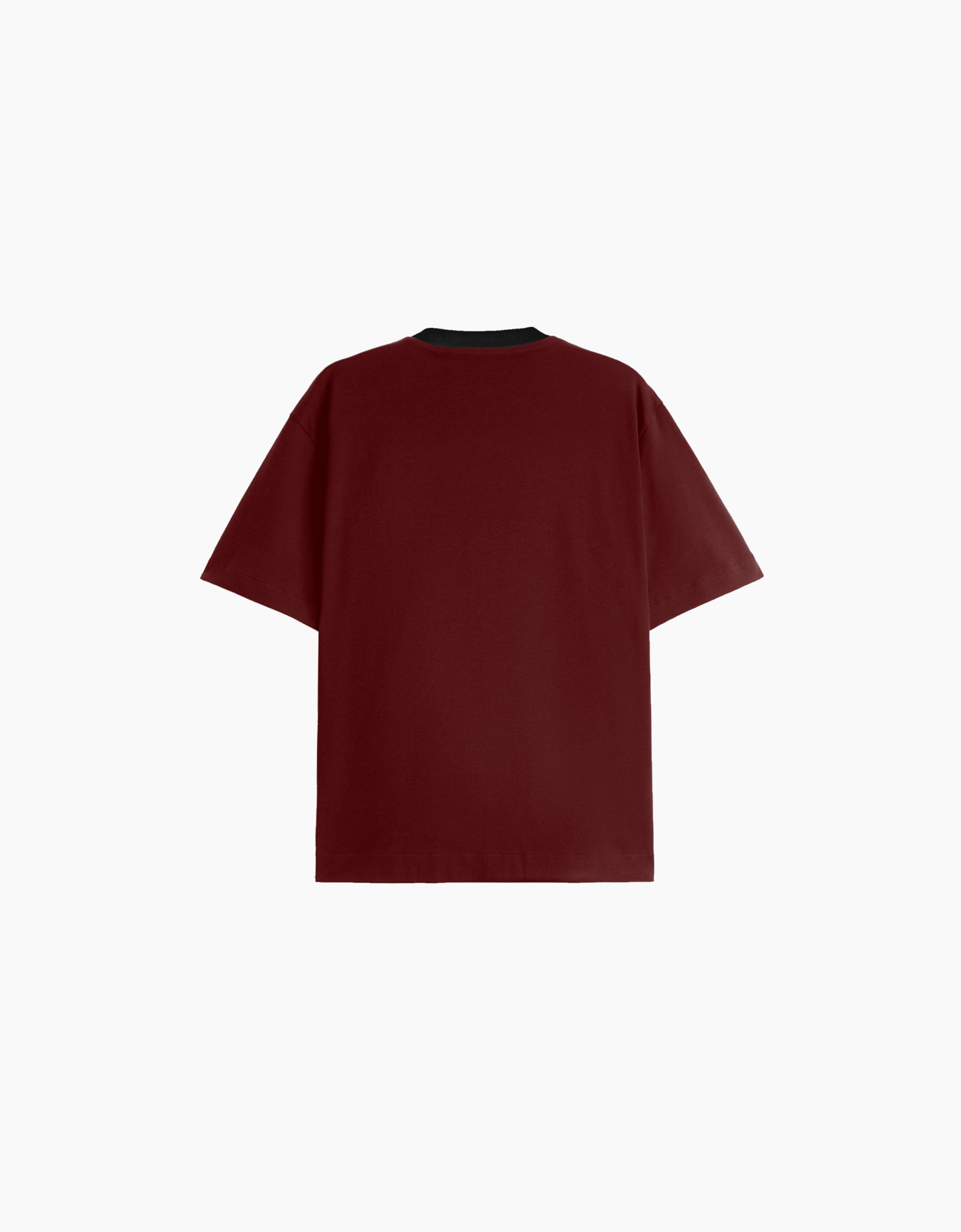 RAGLAN MAROON OVERSIZED FIT T-SHIRT