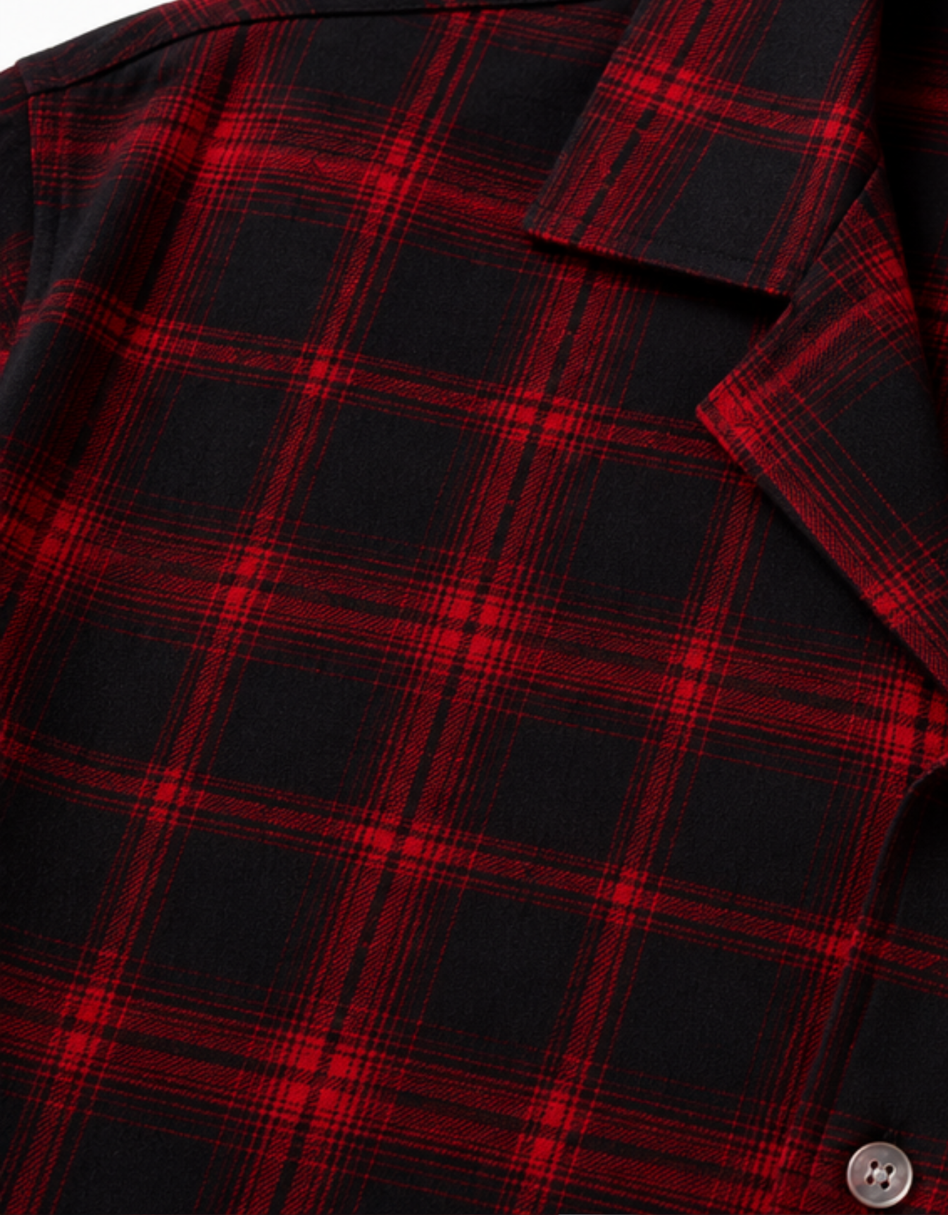 RED CHECKERED RELAXED FIT SHIRT