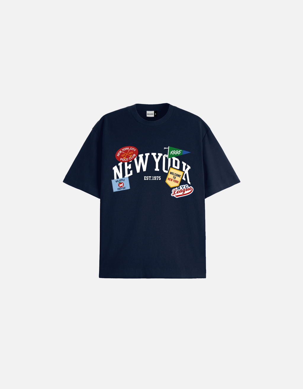 NEW YORK BLUE OVERSIZED FIT T-SHIRT