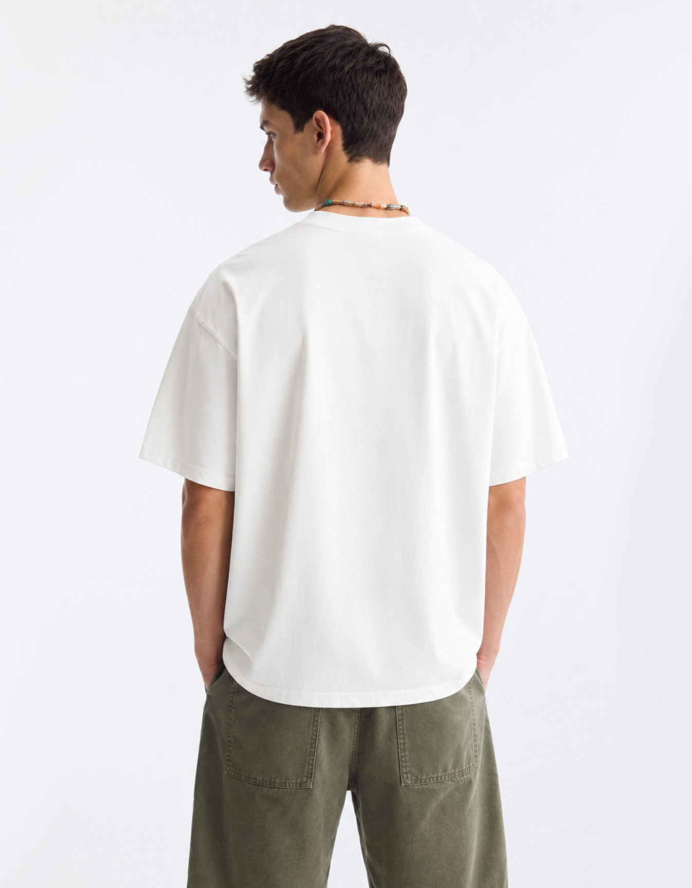 CONQUERORS OFF-WHITE OVERSIZED FIT T-SHIRT