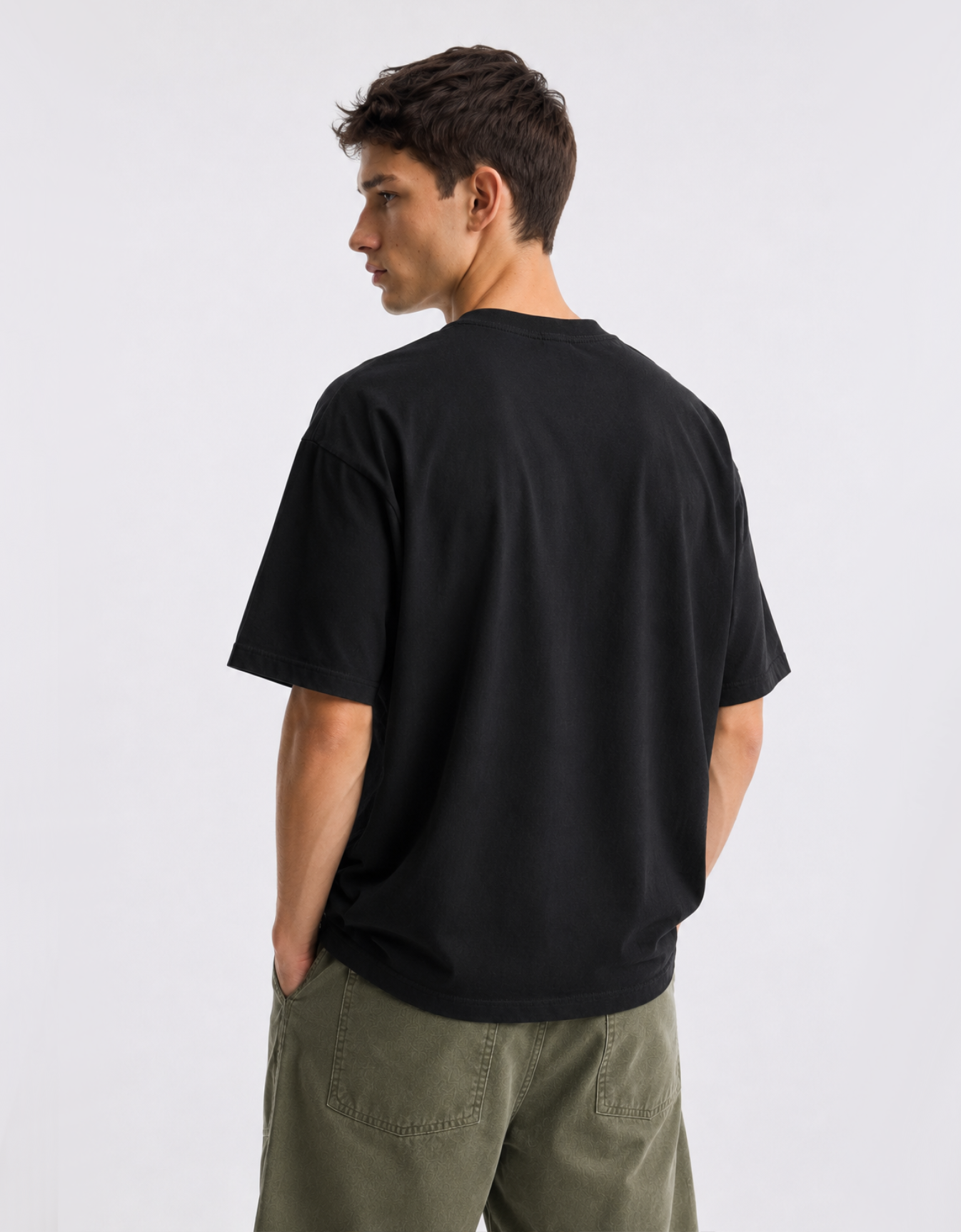 BLACK CONQUERORS OVERSIZED FIT T-SHIRT