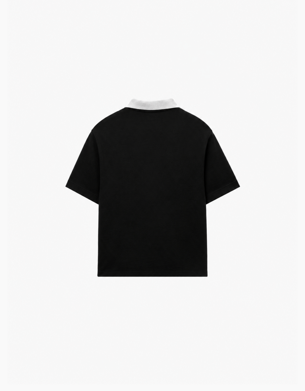 NEW YORK BLACK OVERSIZED FIT POLO T-SHIRT