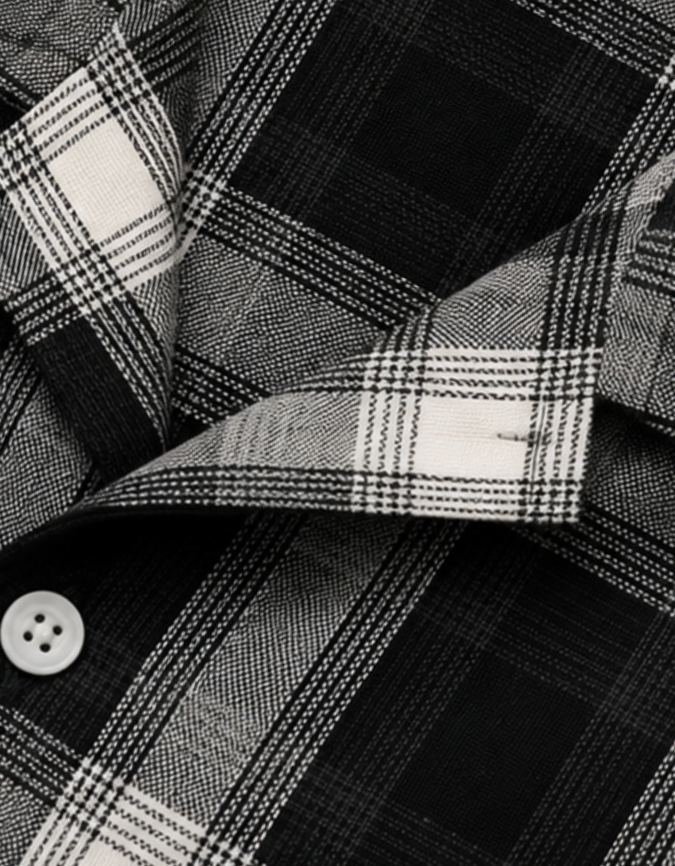 BLACK FLANNEL RELAXED FIT SHIRT