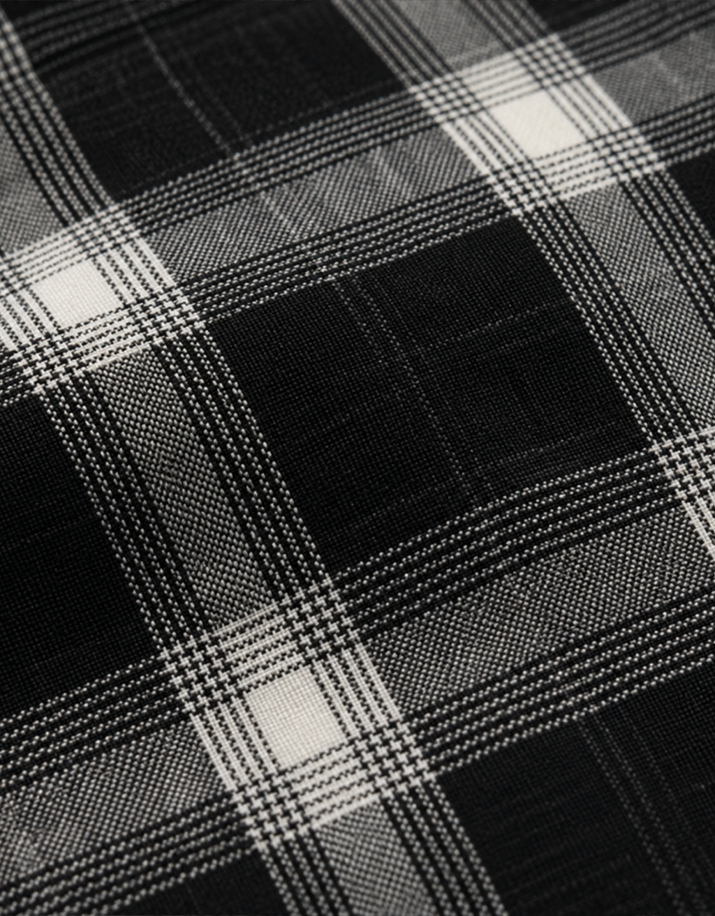 BLACK FLANNEL RELAXED FIT SHIRT