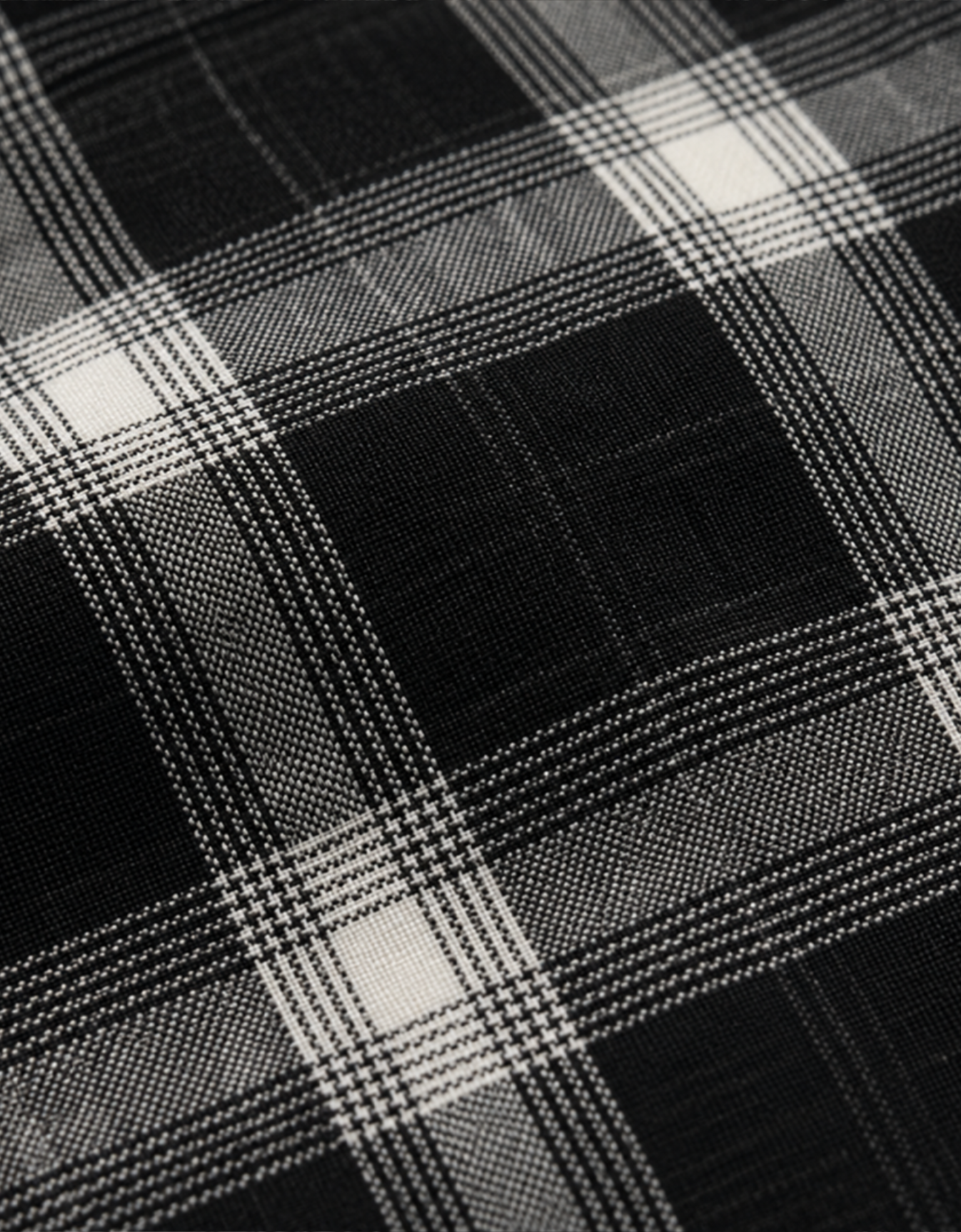 BLACK FLANNEL RELAXED FIT SHIRT