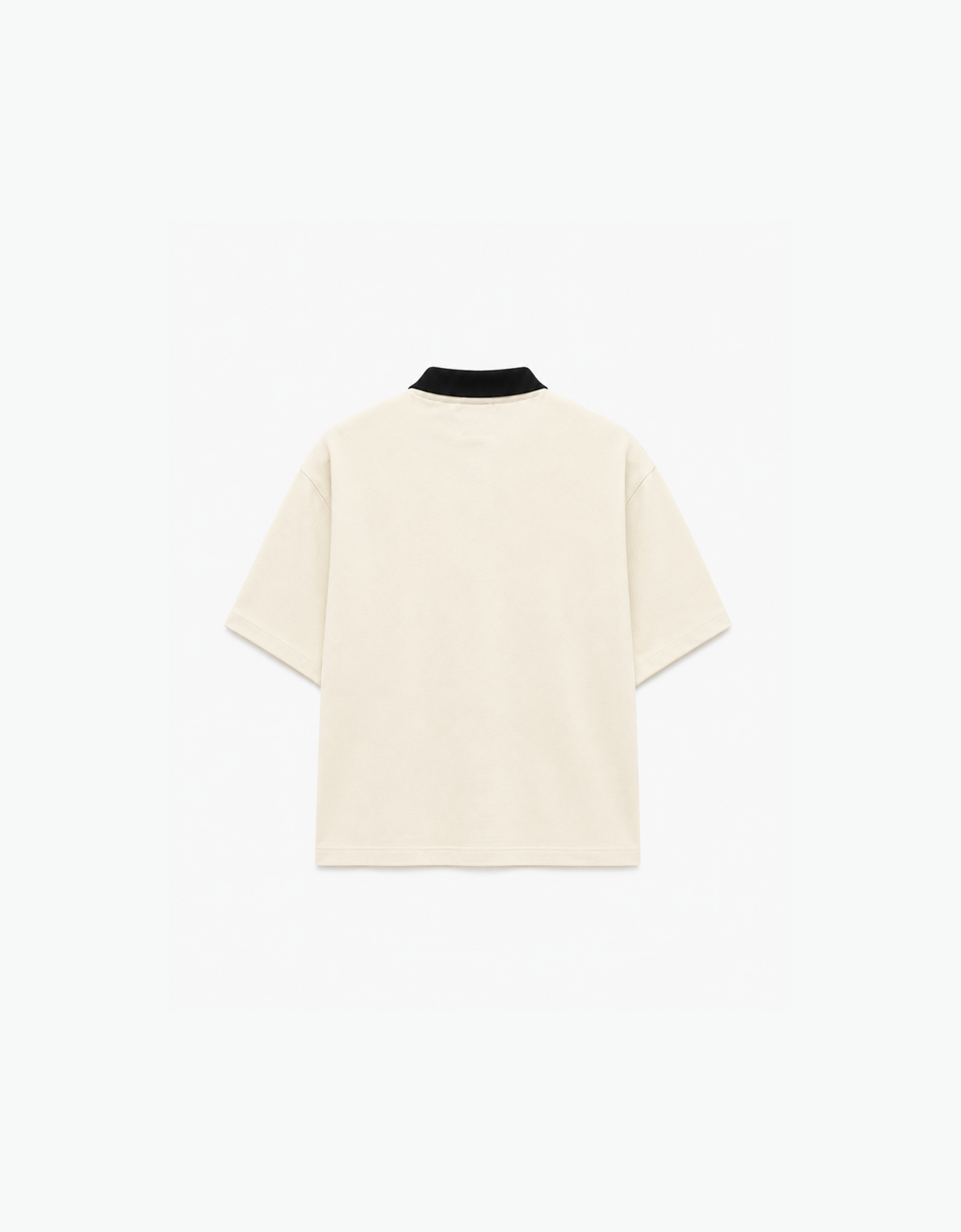 NEW YORK OFF-WHITE OVERSIZED FIT POLO T-SHIRT