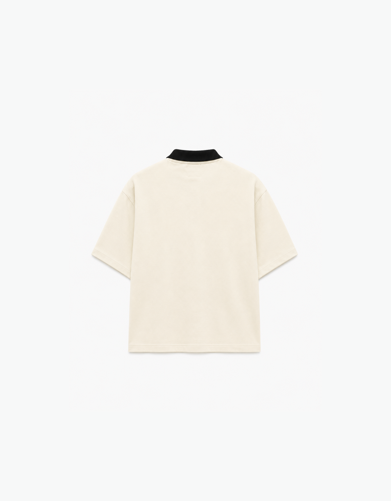 NEW YORK OFF-WHITE OVERSIZED FIT POLO T-SHIRT