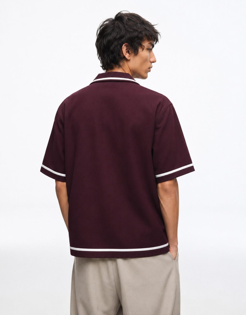 WINE BOWLING SHIRT