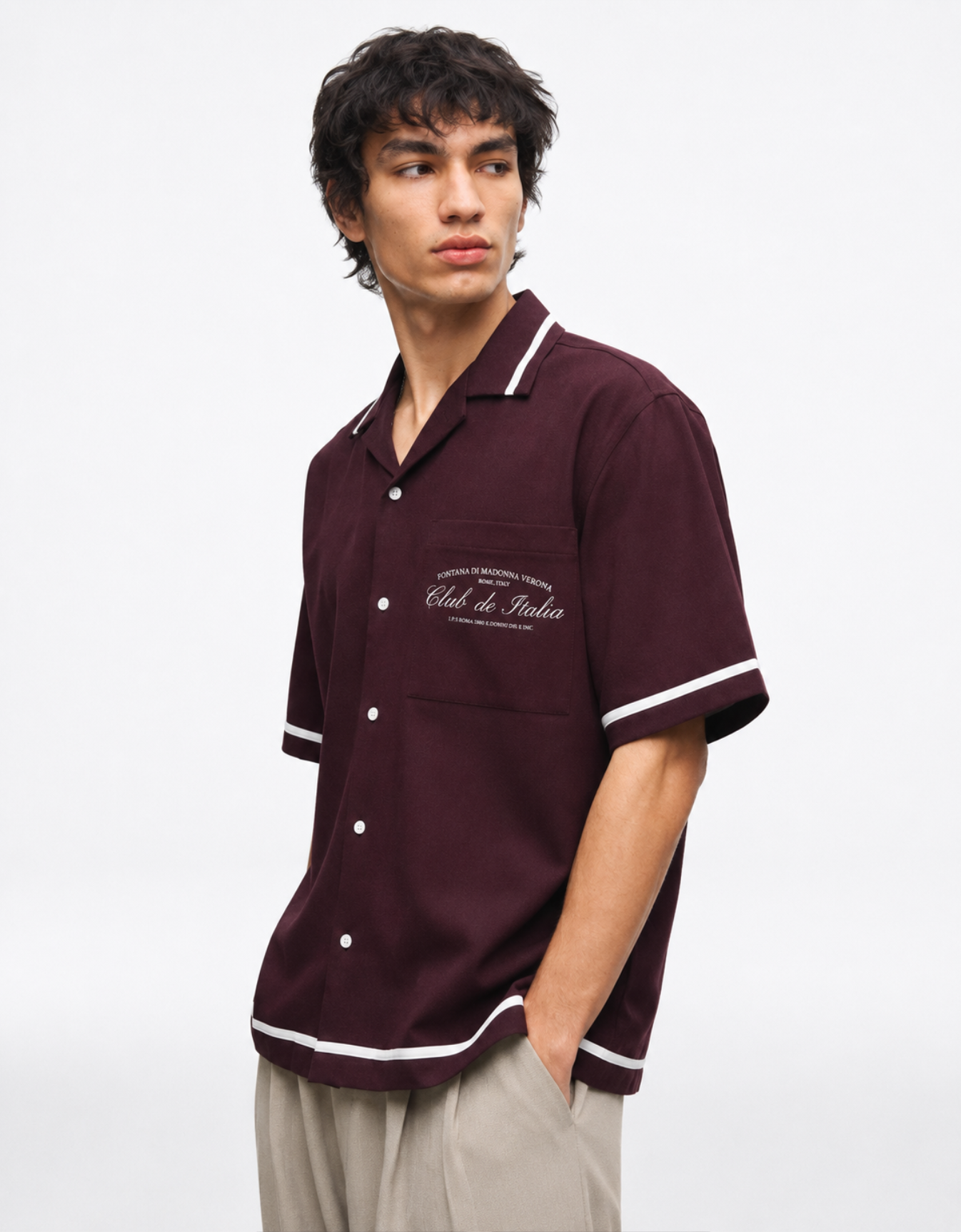 WINE BOWLING SHIRT