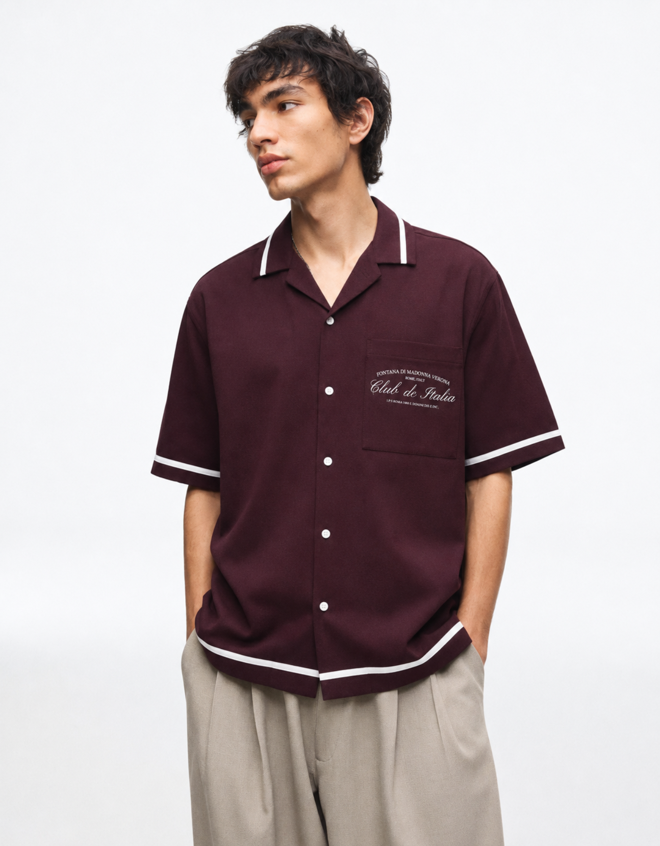 WINE BOWLING SHIRT