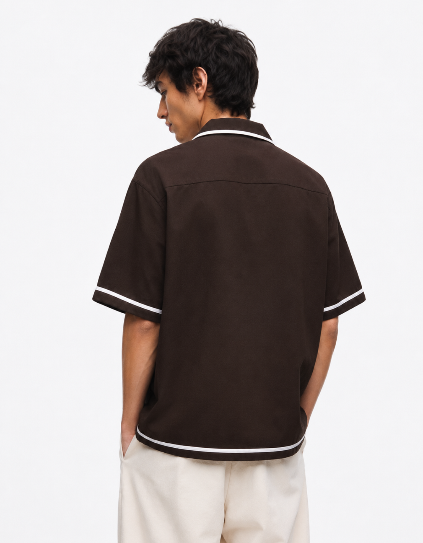 BROWN BOWLING SHIRT