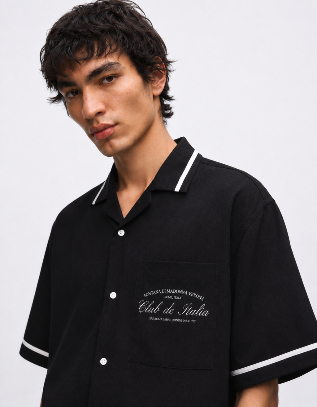 BLACK BOWLING SHIRT