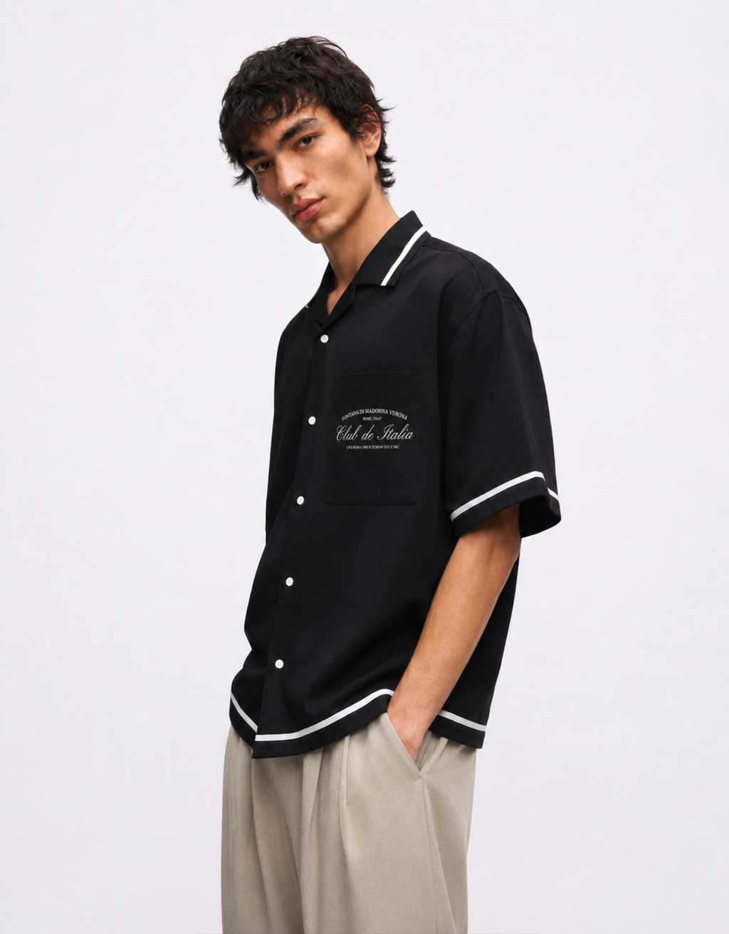 BLACK BOWLING SHIRT