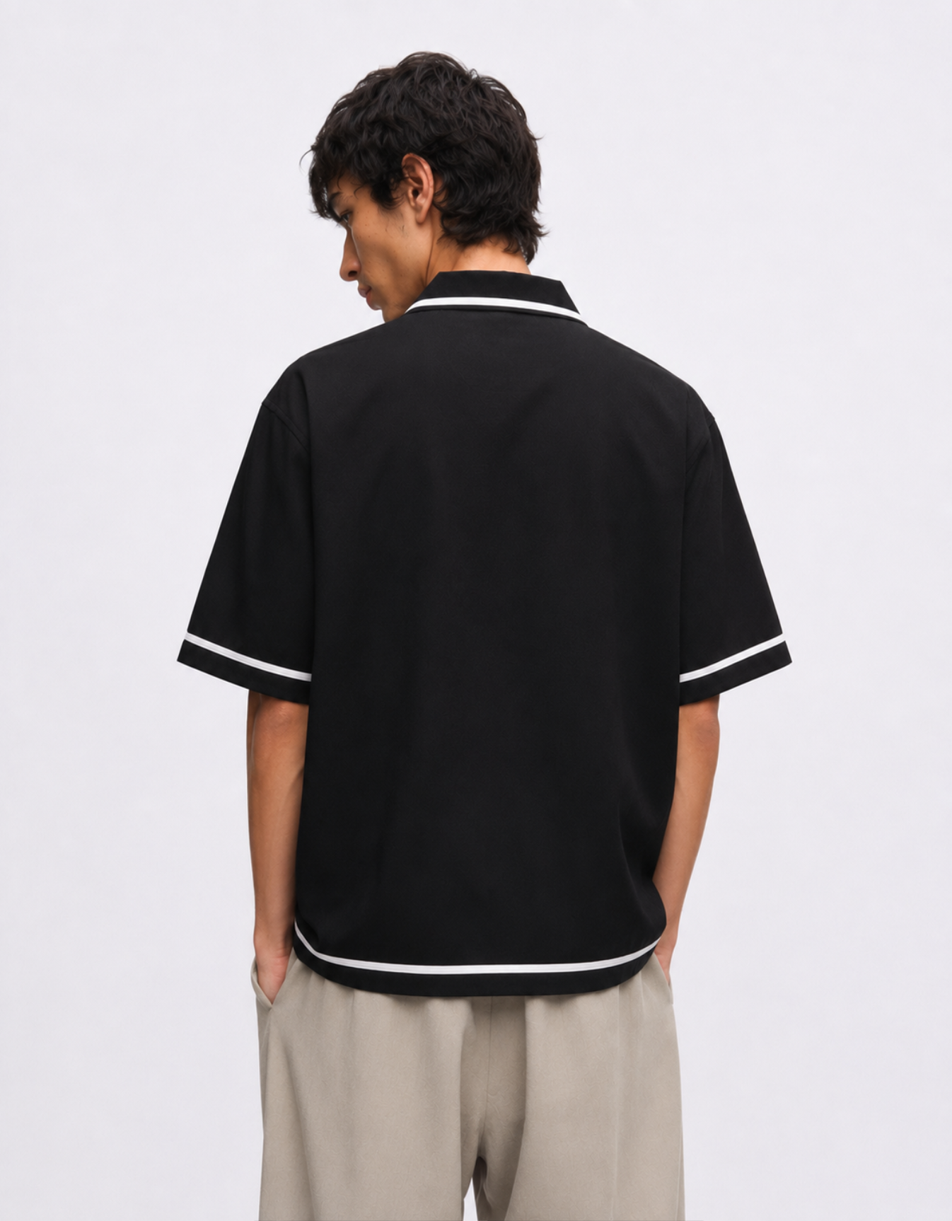 BLACK BOWLING SHIRT